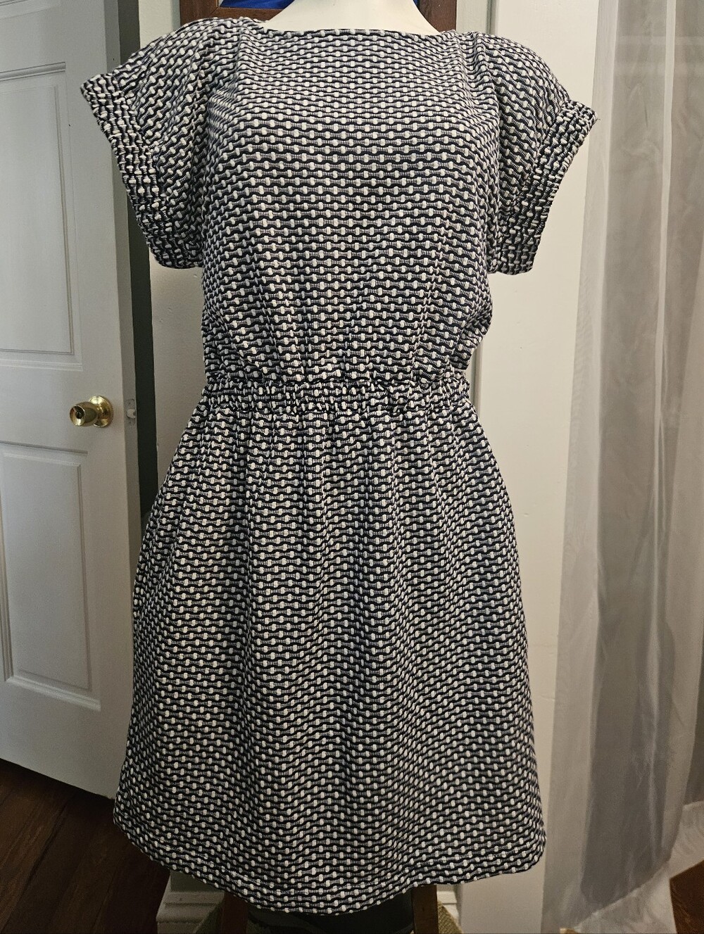 XS * LOFT * A-Line * Elastic Waist and Sleeves * Pockets *  Work Church